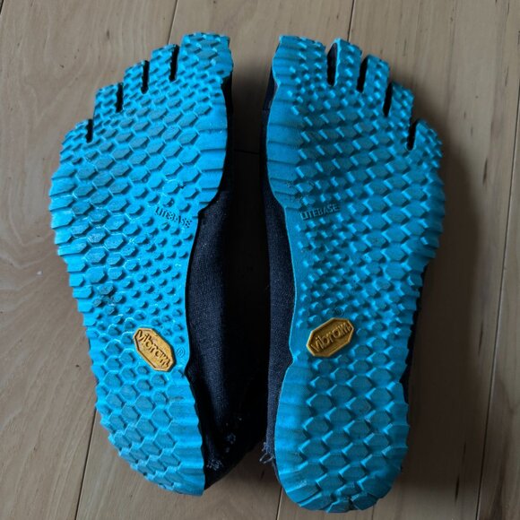 Vibram Five Fingers Cvt Lb Grey/Light Blue Hemp Canvas Rubber Barefoot 37 7-7.5 - Picture 3 of 4